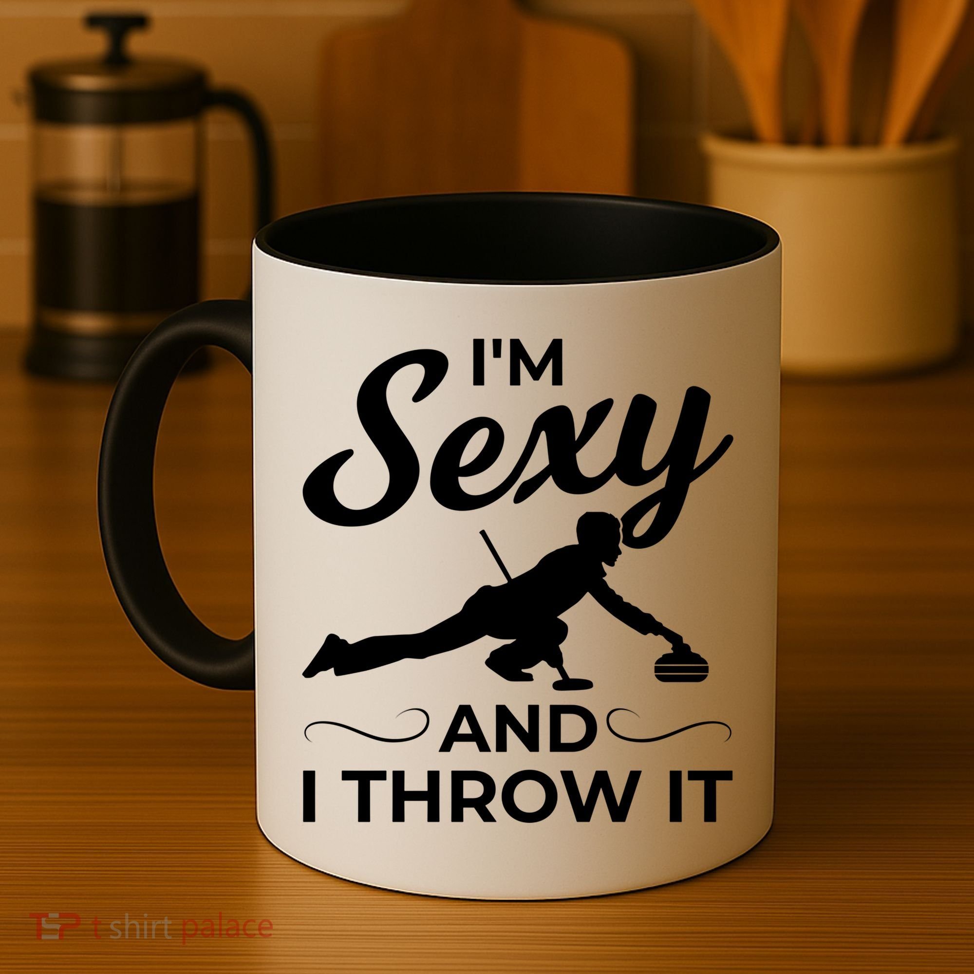IM Sexy And I Throw It Curling Player Gift Coffee Mug