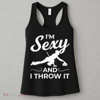 IM Sexy And I Throw It Curling Player Gift Women's Tank Top thumb 3