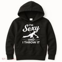 IM Sexy And I Throw It Curling Player Gift Kids Hoodie thumb 0