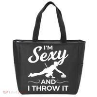 IM Sexy And I Throw It Curling Player Gift Tote Bag thumb 0