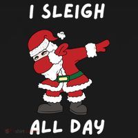 I Sleigh All Day Santa Claus Funny Christmas Backpack thumb 2