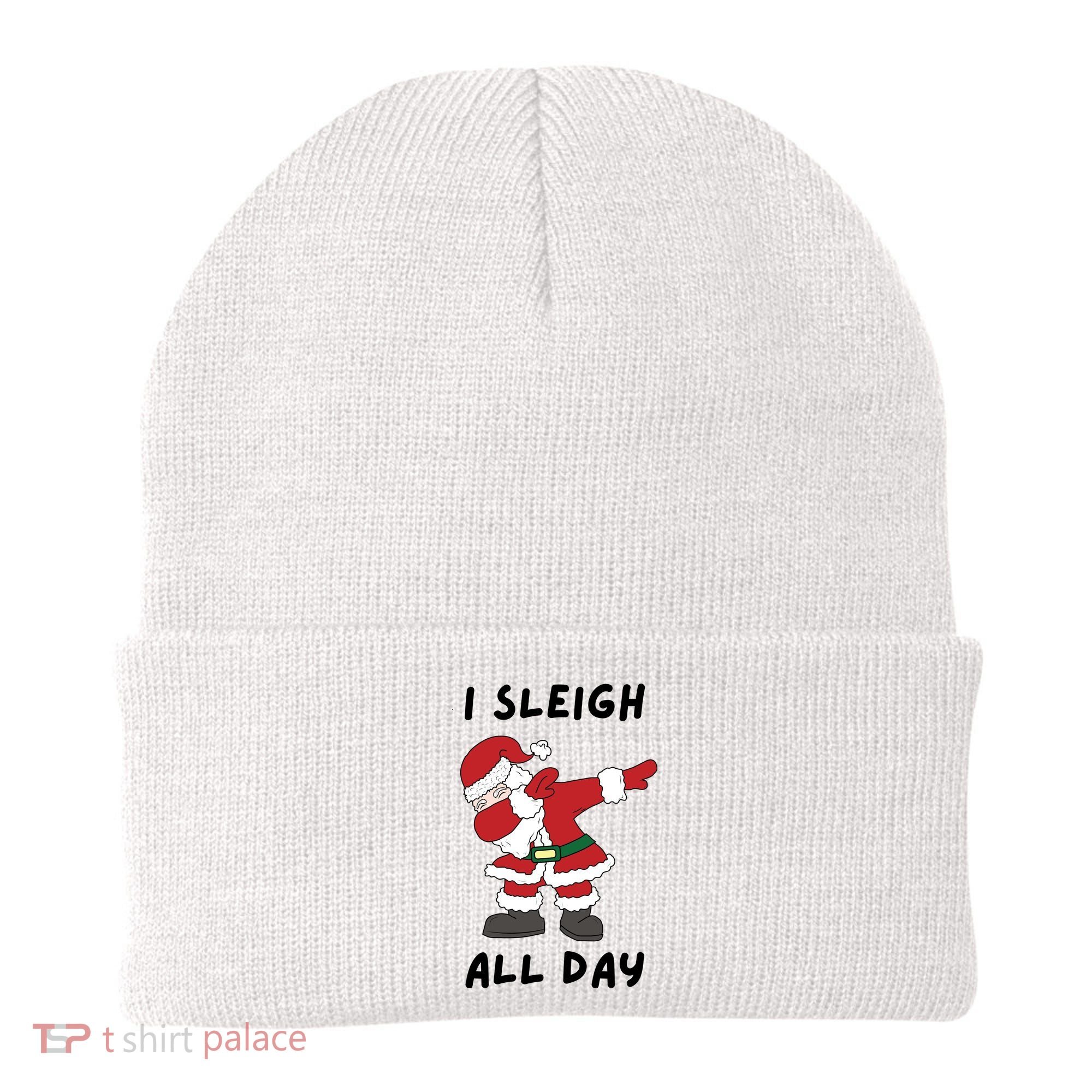 I Sleigh All Day Santa Claus Funny Christmas Beanie