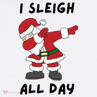 I Sleigh All Day Santa Claus Funny Christmas Women's Hoodie thumb 2