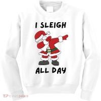 I Sleigh All Day Santa Claus Funny Christmas Kids Sweatshirt thumb 0