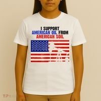I Support American Oil From American Soil USA T-Shirt thumb 4
