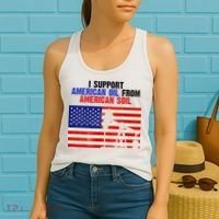 I Support American Oil From American Soil USA Women's Tank Top thumb 2