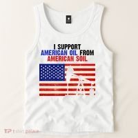 I Support American Oil From American Soil USA Tank Top thumb 2
