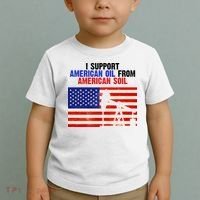 I Support American Oil From American Soil USA Toddler T-Shirt thumb 2