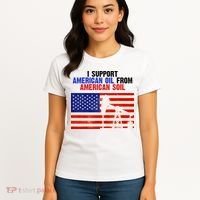 I Support American Oil From American Soil USA Women's T-Shirt thumb 4