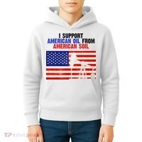 I Support American Oil From American Soil USA Kids Hoodie thumb 4