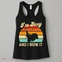 Im Sexy And I Mow It Landscaper Lawn Trimmer Landscaping Women's Tank Top thumb 3