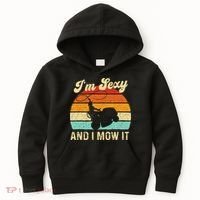Im Sexy And I Mow It Landscaper Lawn Trimmer Landscaping Kids Hoodie thumb 0