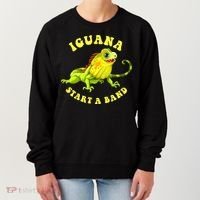 Iguana Start A Band Play On Words Pun Women's Sweatshirt thumb 0