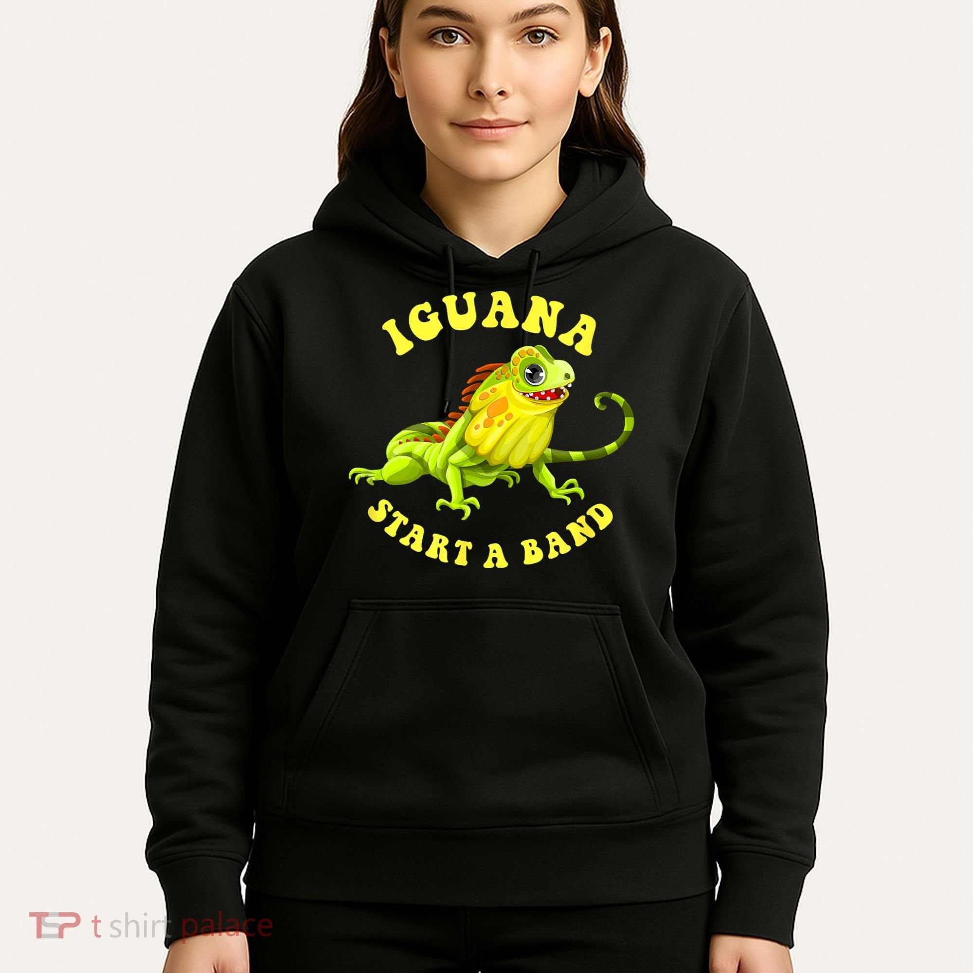 Iguana Start A Band Play On Words Pun Hoodie
