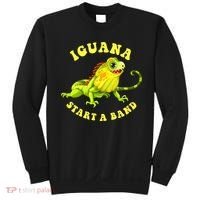 Iguana Start A Band Play On Words Pun Sweatshirt thumb 0