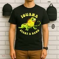 Iguana Start A Band Play On Words Pun T-Shirt thumb 6
