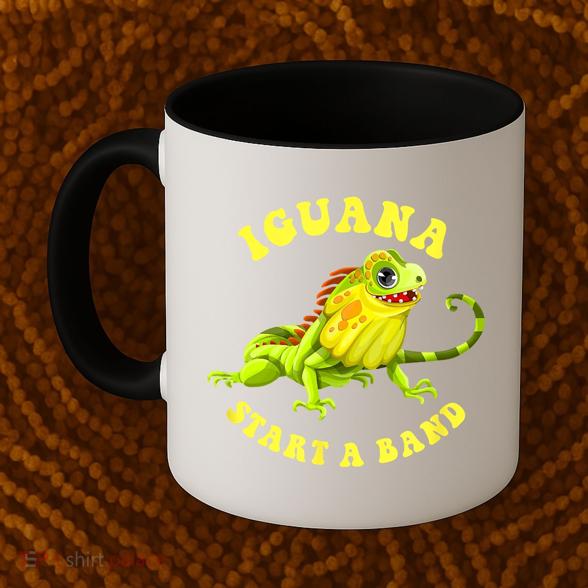 Iguana Start A Band Play On Words Pun Coffee Mug