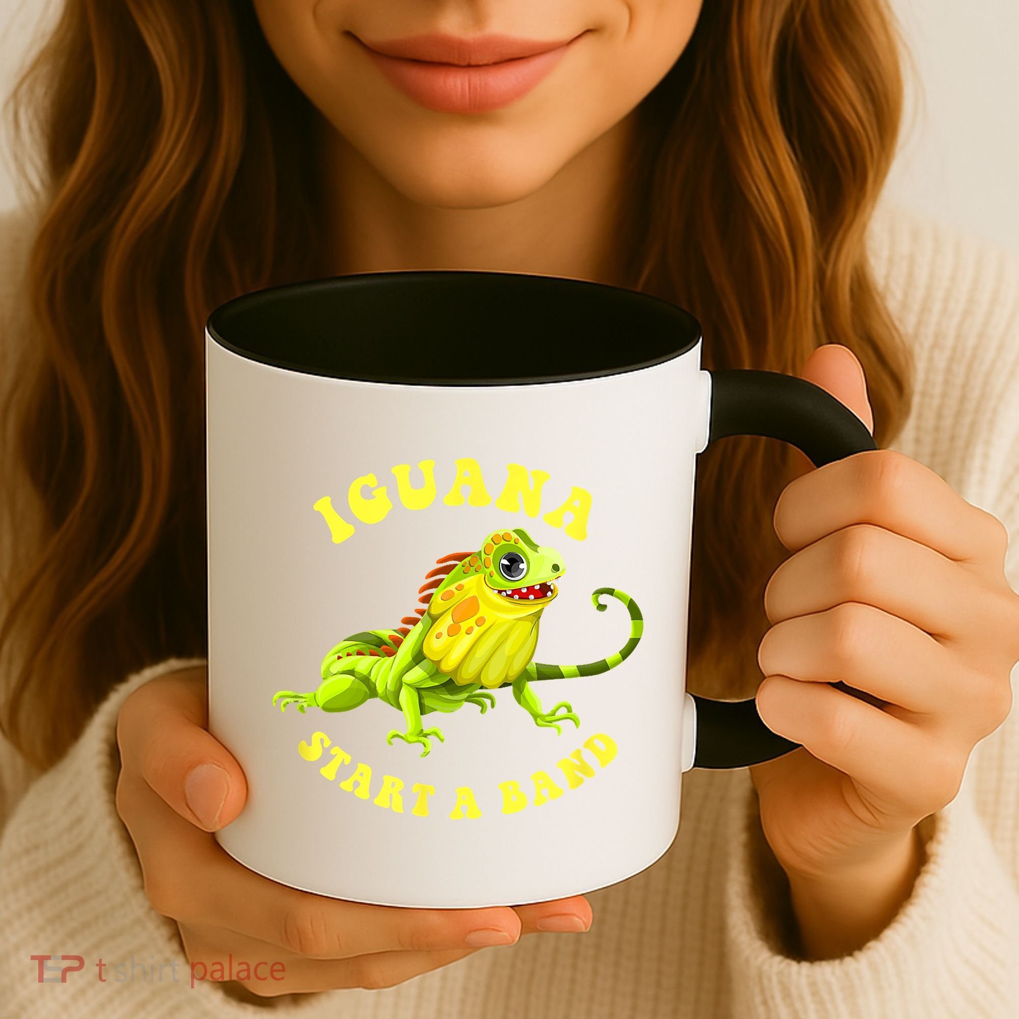 Iguana Start A Band Play On Words Pun Coffee Mug