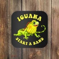 Iguana Start A Band Play On Words Pun Coaster thumb 0