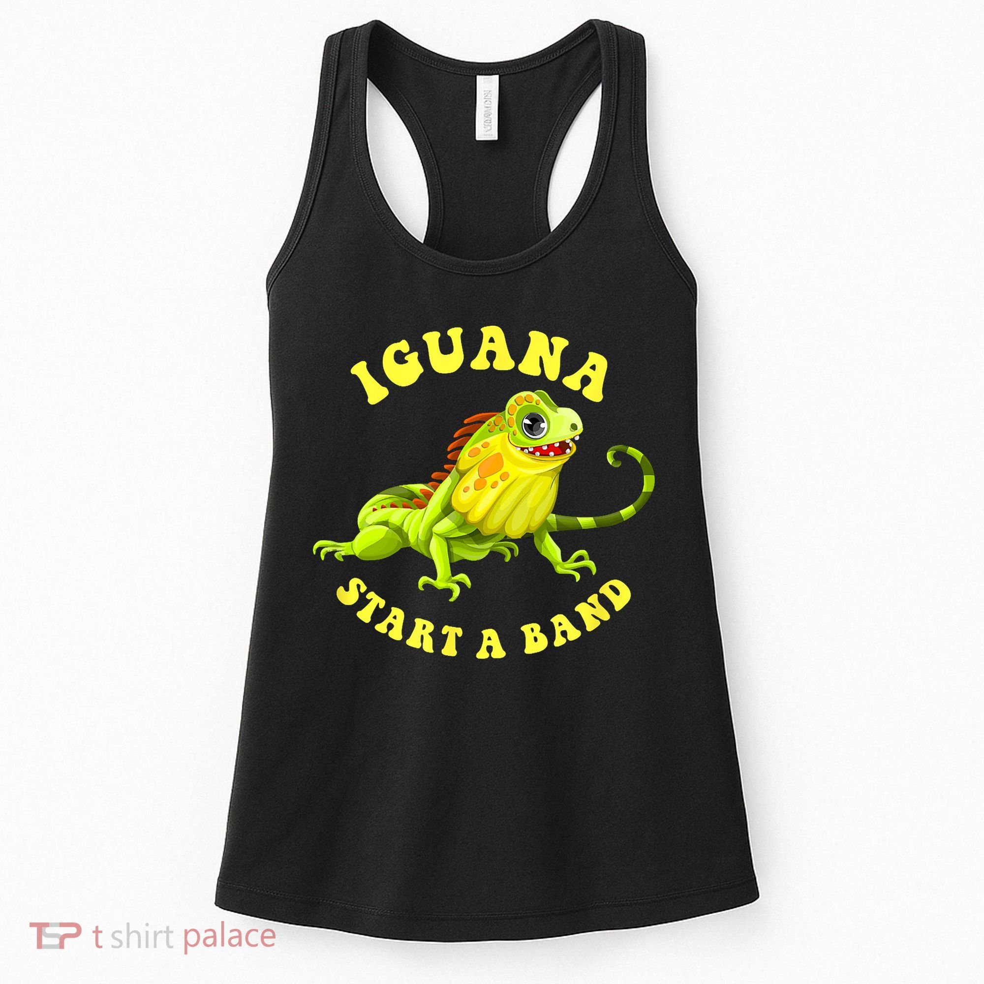 Iguana Start A Band Play On Words Pun Women's Tank Top