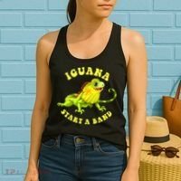 Iguana Start A Band Play On Words Pun Women's Tank Top thumb 2