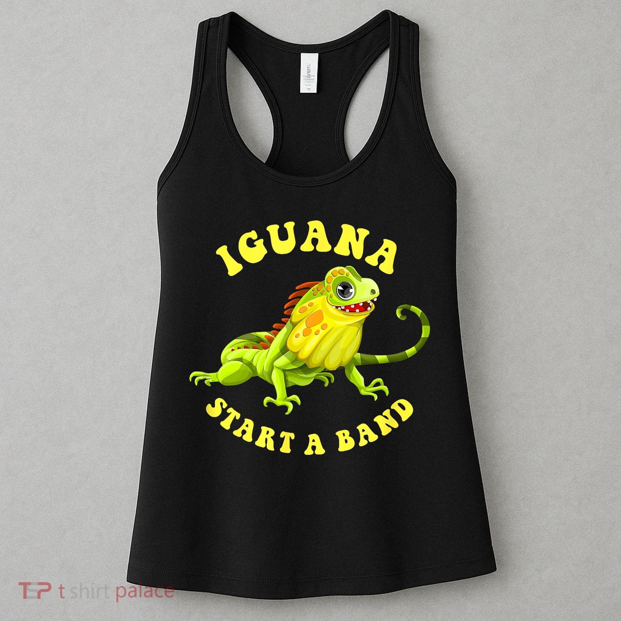 Iguana Start A Band Play On Words Pun Women's Tank Top