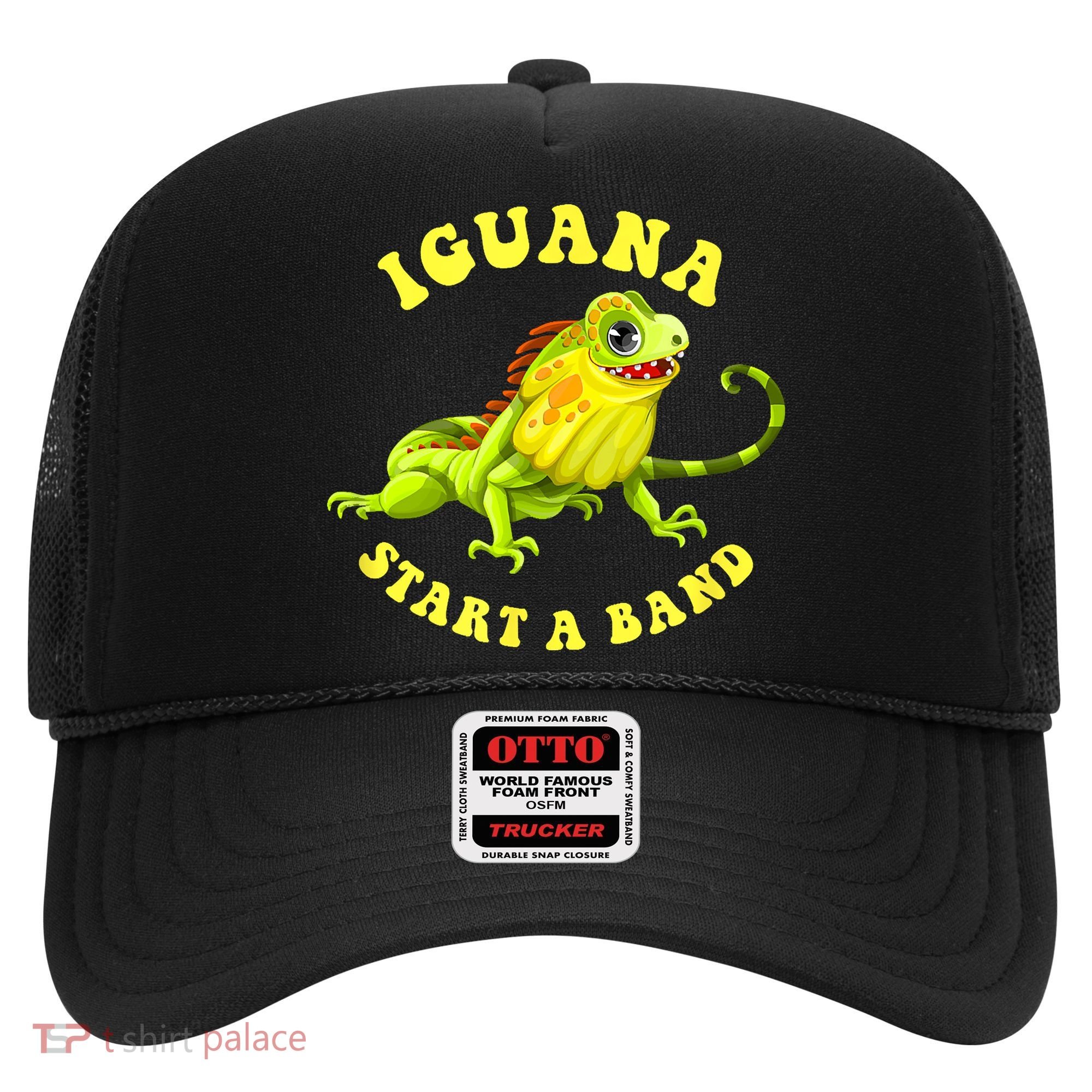 Iguana Start A Band Play On Words Pun Hat