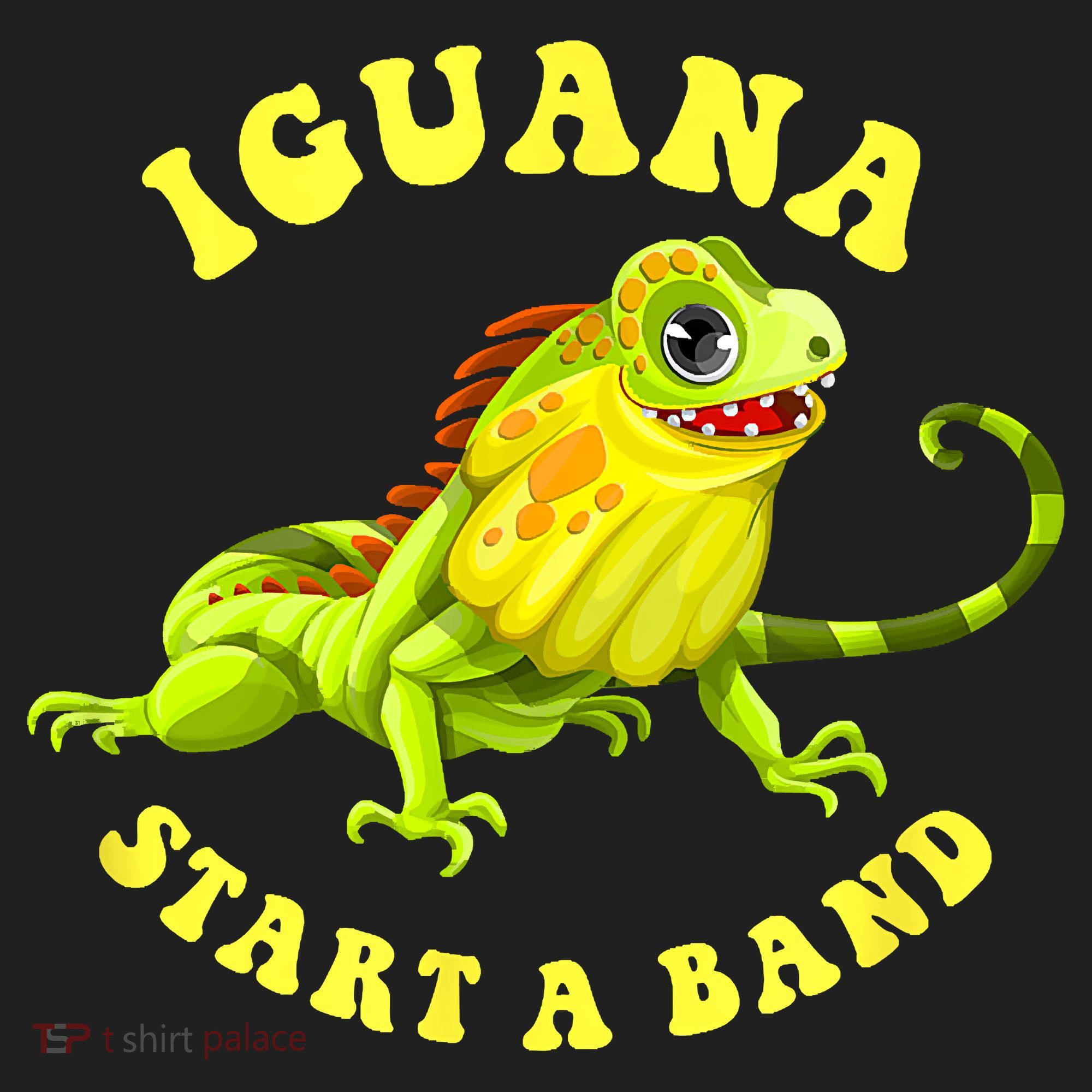 Iguana Start A Band Play On Words Pun Hat