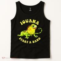 Iguana Start A Band Play On Words Pun Tank Top thumb 2