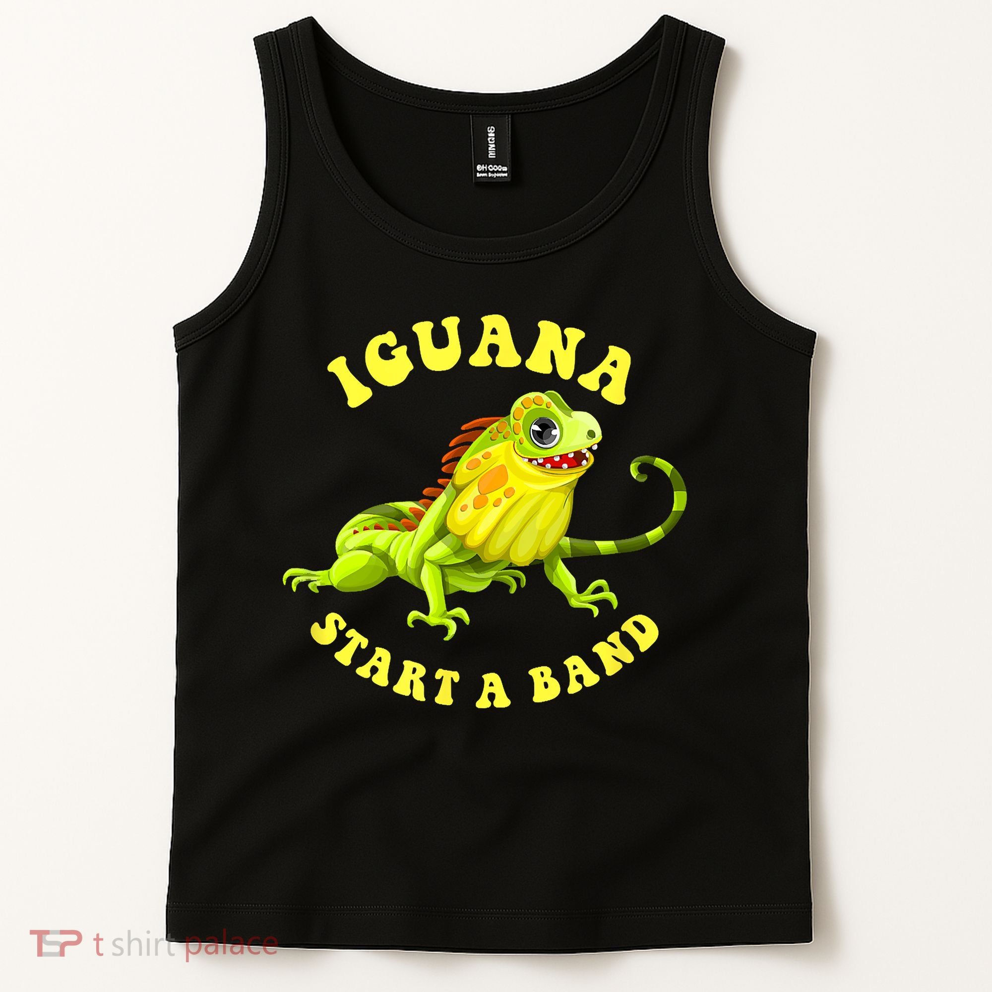 Iguana Start A Band Play On Words Pun Tank Top