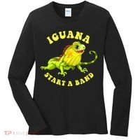 Iguana Start A Band Play On Words Pun Women's Long Sleeve Shirt thumb 0