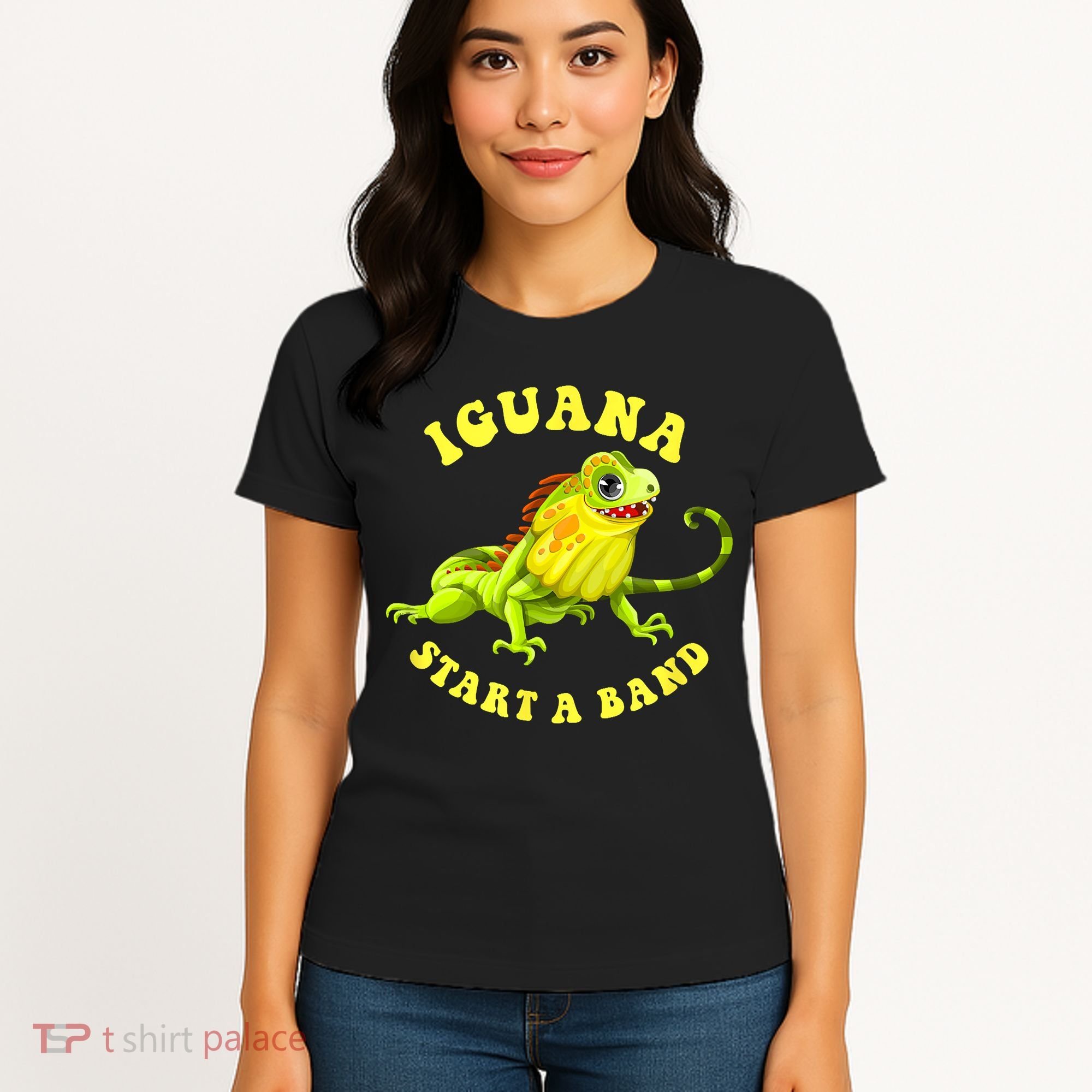 Iguana Start A Band Play On Words Pun Women's T-Shirt