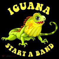 Iguana Start A Band Play On Words Pun Women's T-Shirt thumb 6