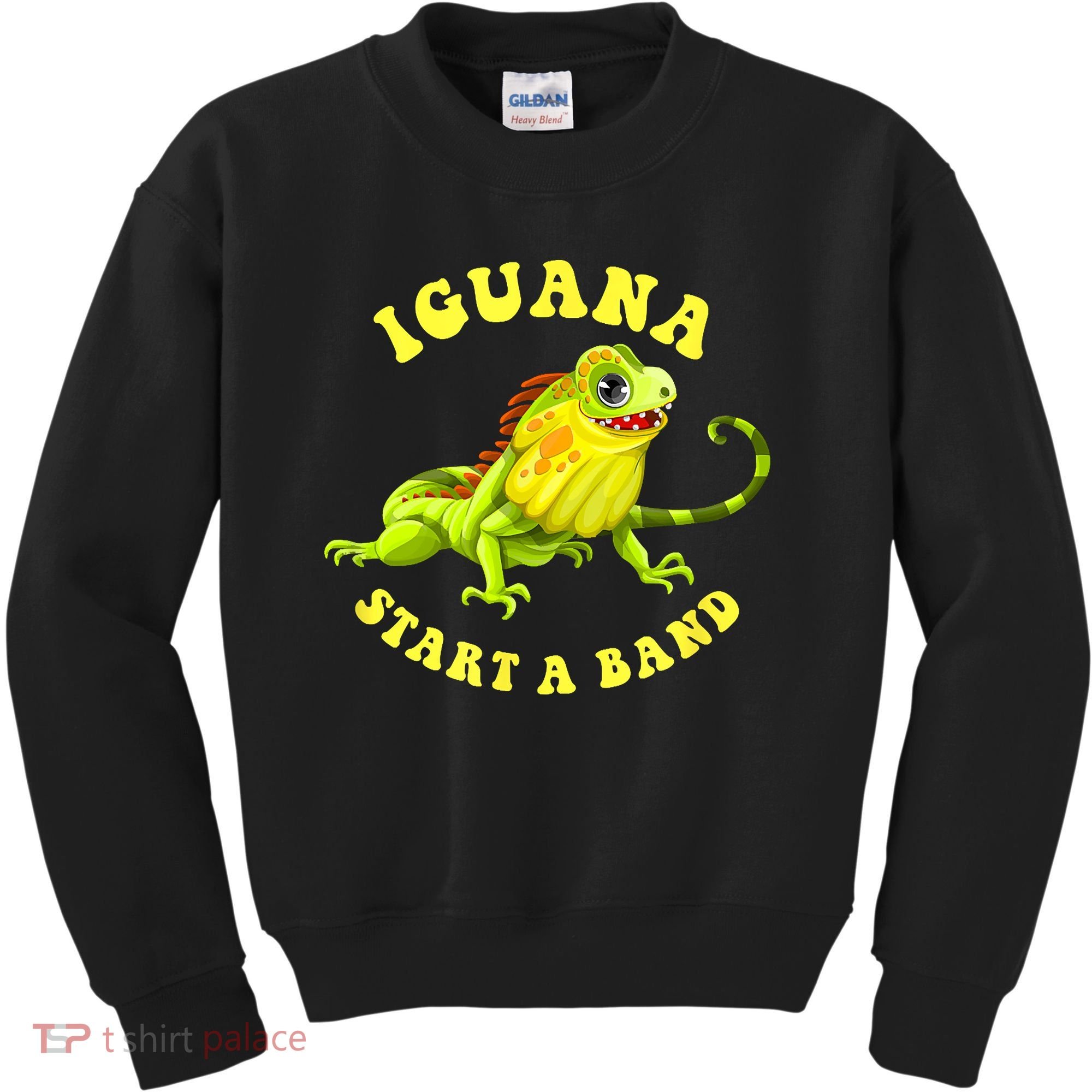 Iguana Start A Band Play On Words Pun Kids Sweatshirt