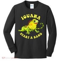 Iguana Start A Band Play On Words Pun Kids Long Sleeve Shirt thumb 0