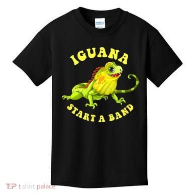 Iguana Start A Band Play On Words Pun Kids T-Shirt
