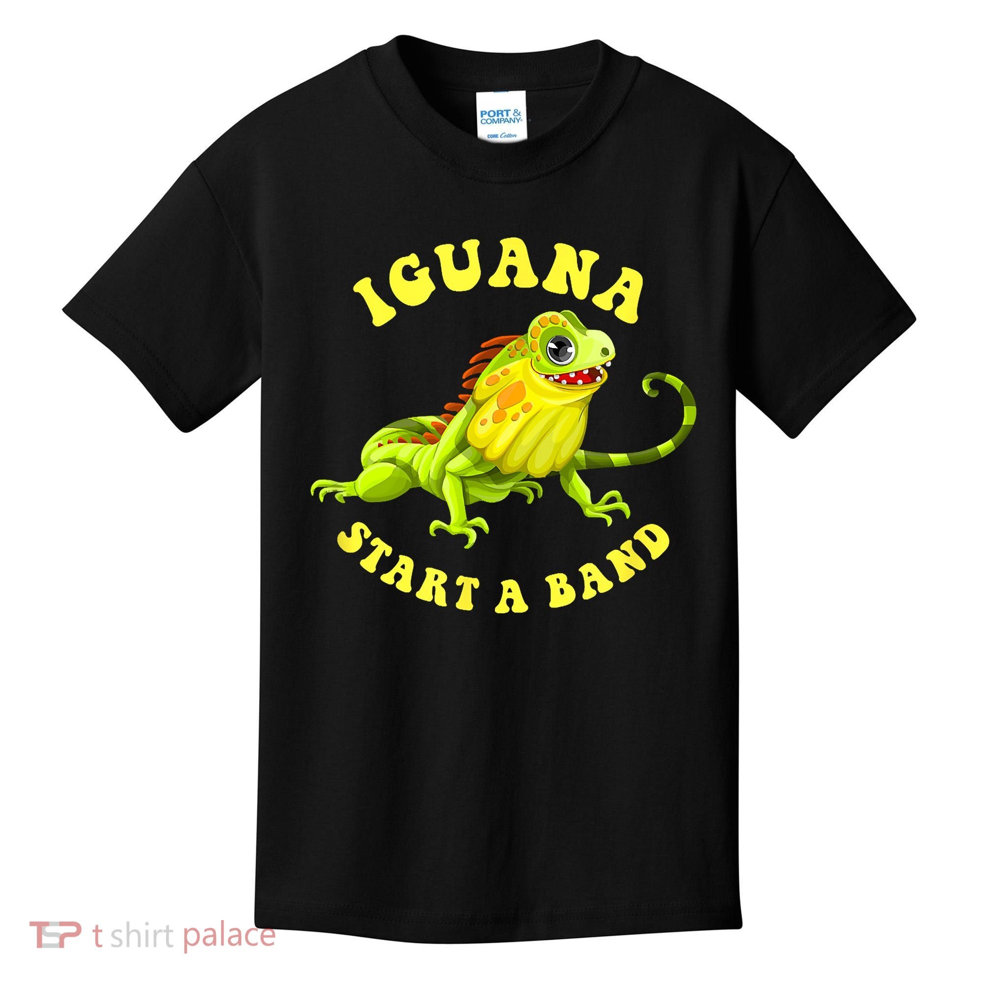 Iguana Start A Band Play On Words Pun Kids T-Shirt