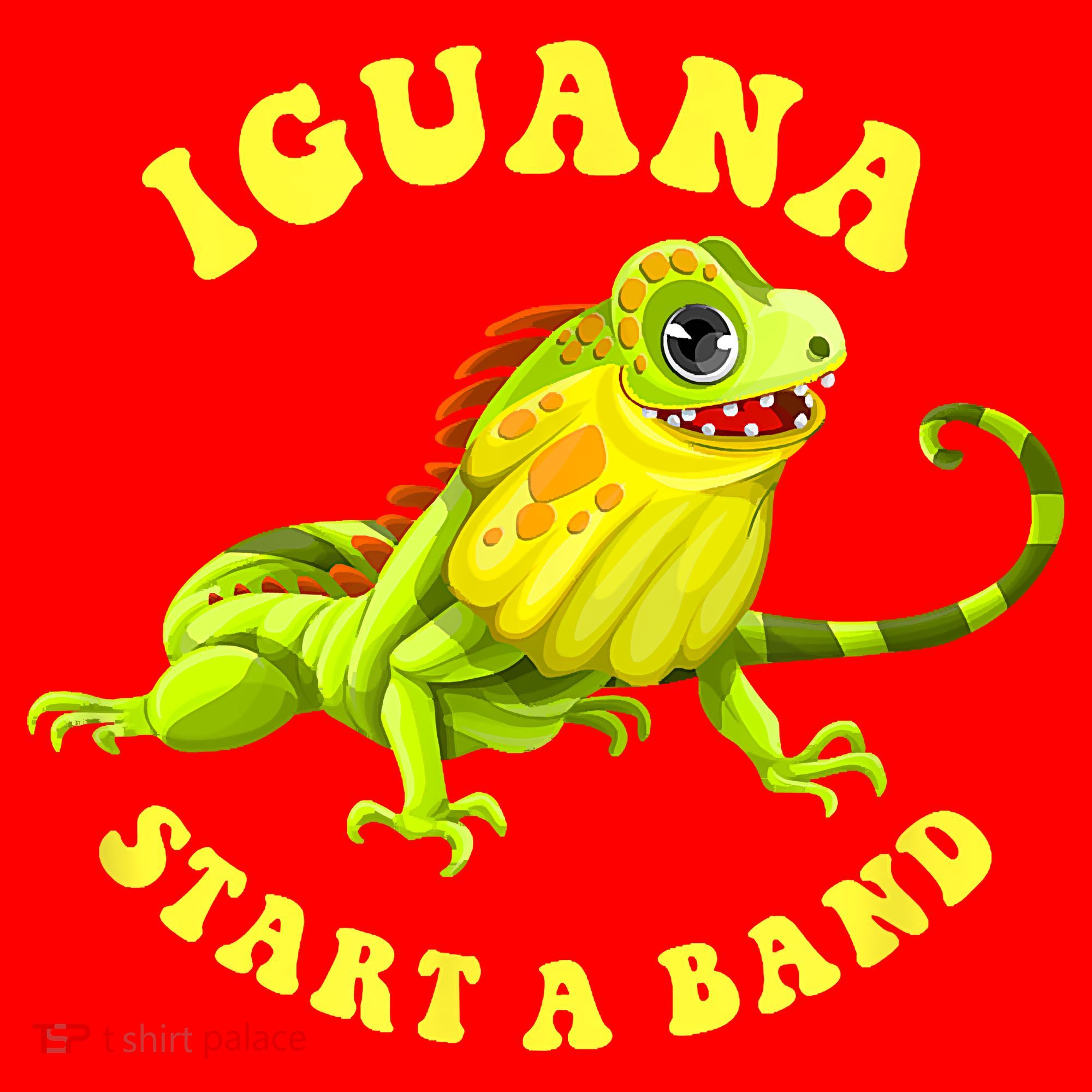 Iguana Start A Band Play On Words Pun Santa Hat