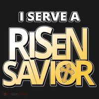 I Serve A Risen Savior Christian Faith USA-Made Doggie Bandana thumb 2