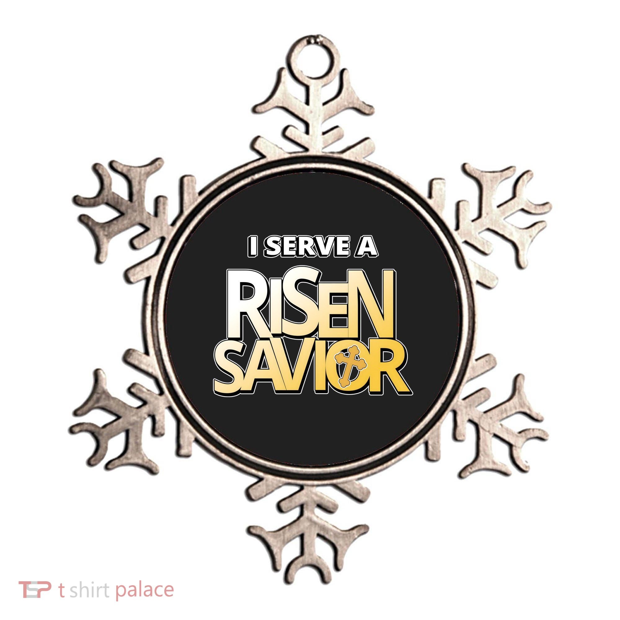 I Serve A Risen Savior Christian Faith Ornament