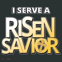 I Serve A Risen Savior Christian Faith Mousepad thumb 1