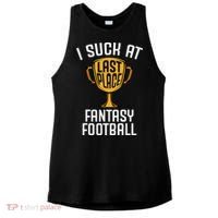 I Suck At Fantasy Football Ladies PosiCharge Tri-Blend Wicking Tank thumb 0