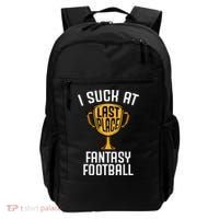 I Suck At Fantasy Football Backpack thumb 0