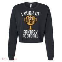 I Suck At Fantasy Football Cropped Pullover Crew thumb 0