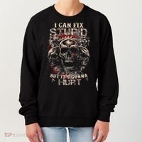 ICanFix Stupid But It's Gonna Hurt Cool Skull (On Back) Women's Sweatshirt thumb 0