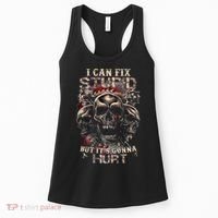 ICanFix Stupid But It's Gonna Hurt Cool Skull (On Back) Women's Tank Top thumb 0