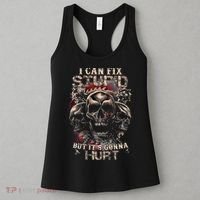 ICanFix Stupid But It's Gonna Hurt Cool Skull (On Back) Women's Tank Top thumb 3
