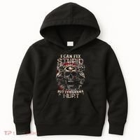 ICanFix Stupid But It's Gonna Hurt Cool Skull (On Back) Kids Hoodie thumb 0