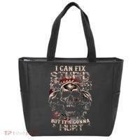 ICanFix Stupid But It's Gonna Hurt Cool Skull (On Back) Tote Bag thumb 0