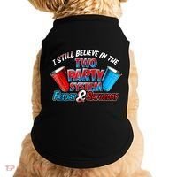I Still Believe In The Two Party System Friday And Saturday Doggie Tank thumb 0